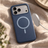 arre Silicone Case for iPhone 18 Pro Max - Navy - desk