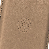 arre Leather Card Wallet - Tan - macro