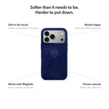 arre Suede Case for iPhone 18 Pro - Navy - callouts