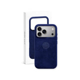 arre Suede Case for iPhone 18 Pro - Navy - packaging