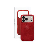 arre Suede Case for iPhone 18 Pro - Red - packaging