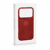 arre Suede Case for iPhone 18 Pro - Red - box
