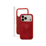arre Suede Case for iPhone 18 Pro Max - Red - packaging