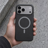 arre Silicone Case for iPhone 18 Pro Max - Graphite - hand