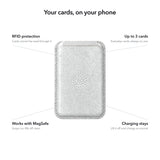 arre Leather Card Wallet - White - callouts