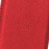 arre Vegan Leather Card Wallet - Red - macro